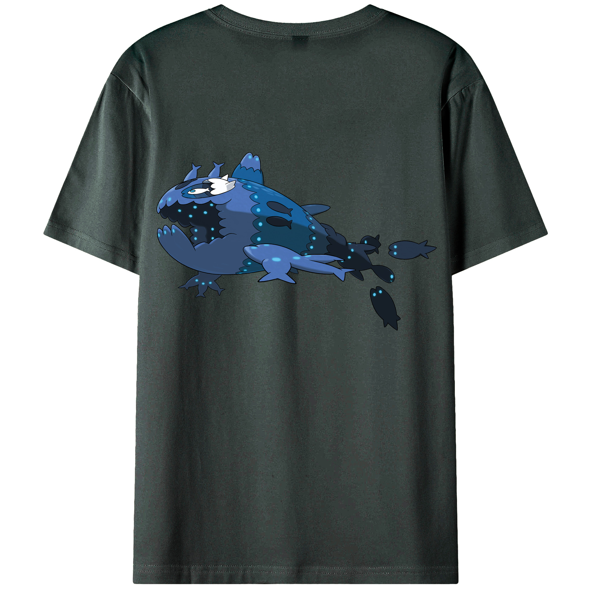 （画像用） ポケットモンスター Pokémon 綿100％ メンズ半袖Tシャツ（バックプリント） 通気性